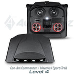 2021+ Can-Am Commander / 2019+ Maverick Sport / 2018+ Maverick Trail Stereo Tops (2-Seat)