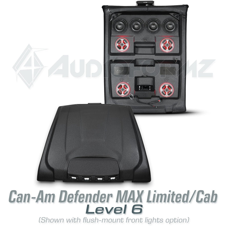 2016-2025 Can-Am Defender MAX HD7-HD10 Limited/Cab Stereo Tops (4-Door)