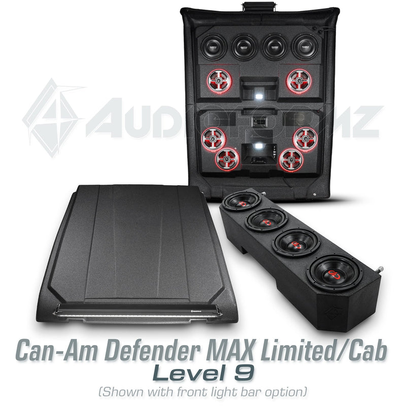 2016-2025 Can-Am Defender MAX HD7-HD10 Limited/Cab Stereo Tops (4-Door)