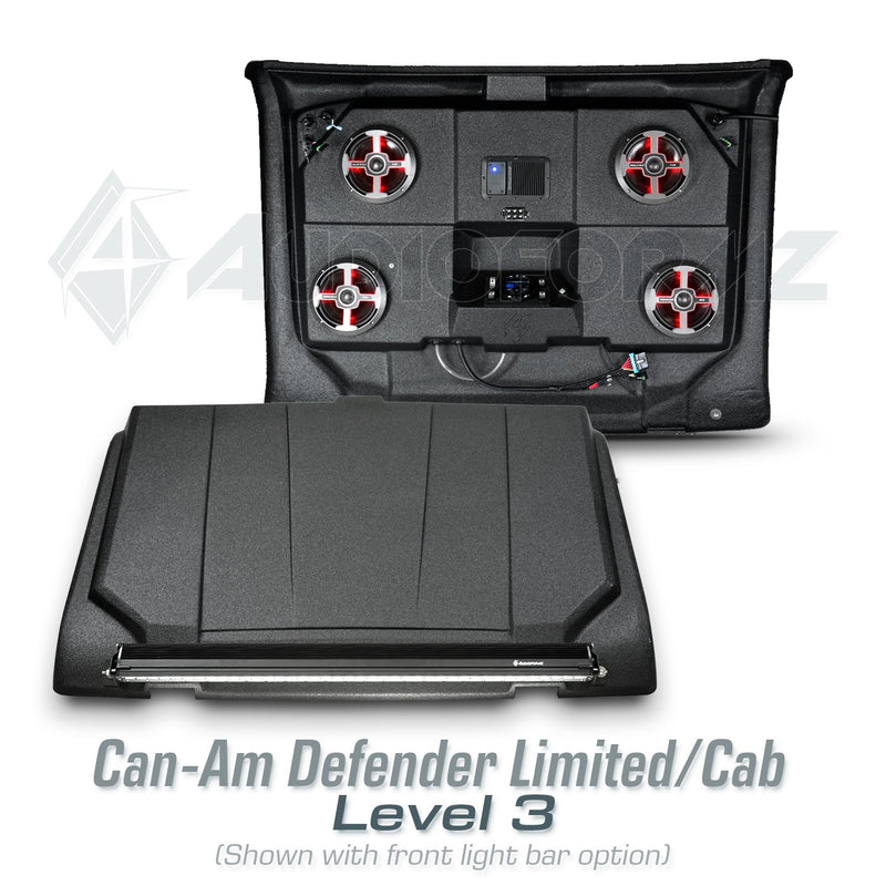 2026+ Can-Am Defender HD11 Limited/Cab Stereo Tops (2-Door)