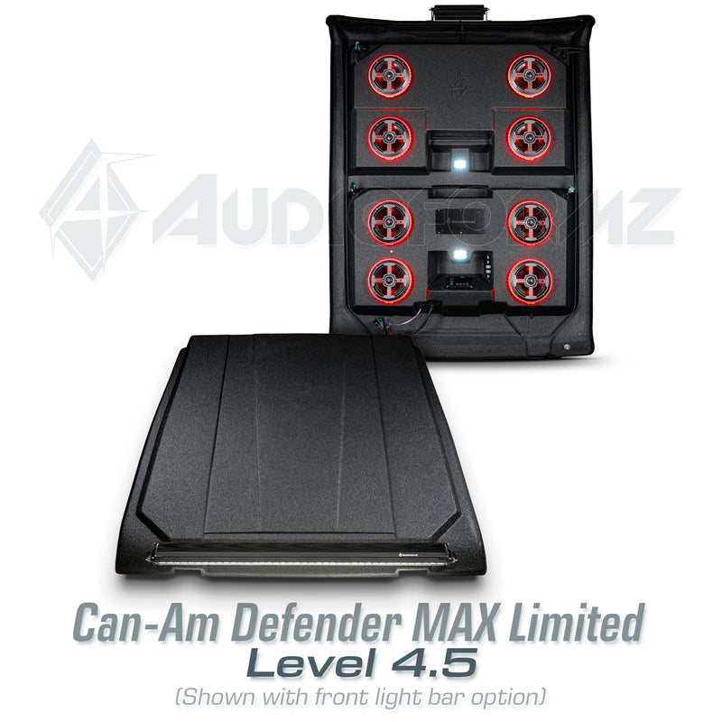 2026+ Can-Am Defender MAX HD11 Limited/Cab Stereo Tops (4-Door)