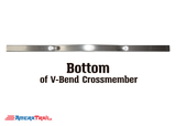 80 X 3 X 3" V Bend Cross Member, 1/4" Wall, Structural Aluminum