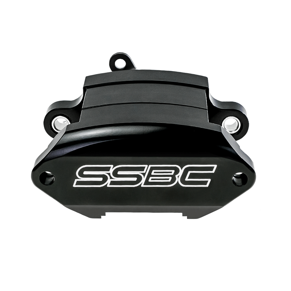 American Made Sport Twin 2-Piston Direct Fit Front Caliper Assembly. Black CPA-22194B