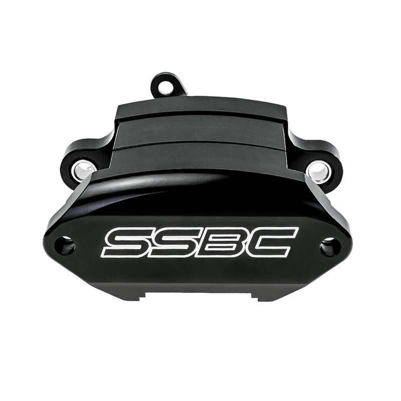 American Made Sport Twin 2-Piston Direct Fit Front Caliper Assembly. Black CPA-22194B