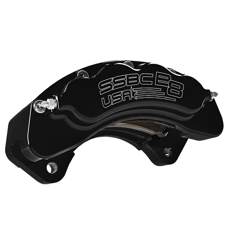 American Made B8-Brawler Direct Fit Aluminum Billet Front Caliper. Black CPA-22401B