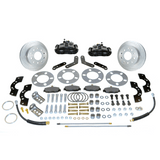 New Direct Fit Rear Drum to Disc Brake Conversion Kit W/Rotors. Black A111-3BK