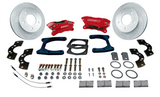 American Made Comp S 4-Piston Billet Aluminum Rear Disc Brake Kit W/DS Rotors. Red W111-37R