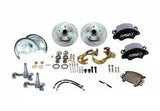American Made Super Twin HD 2-Piston Billet Aluminum Front Drum to Disc Brake Conversion Kit W/Rotors. Black W123-ADSBK