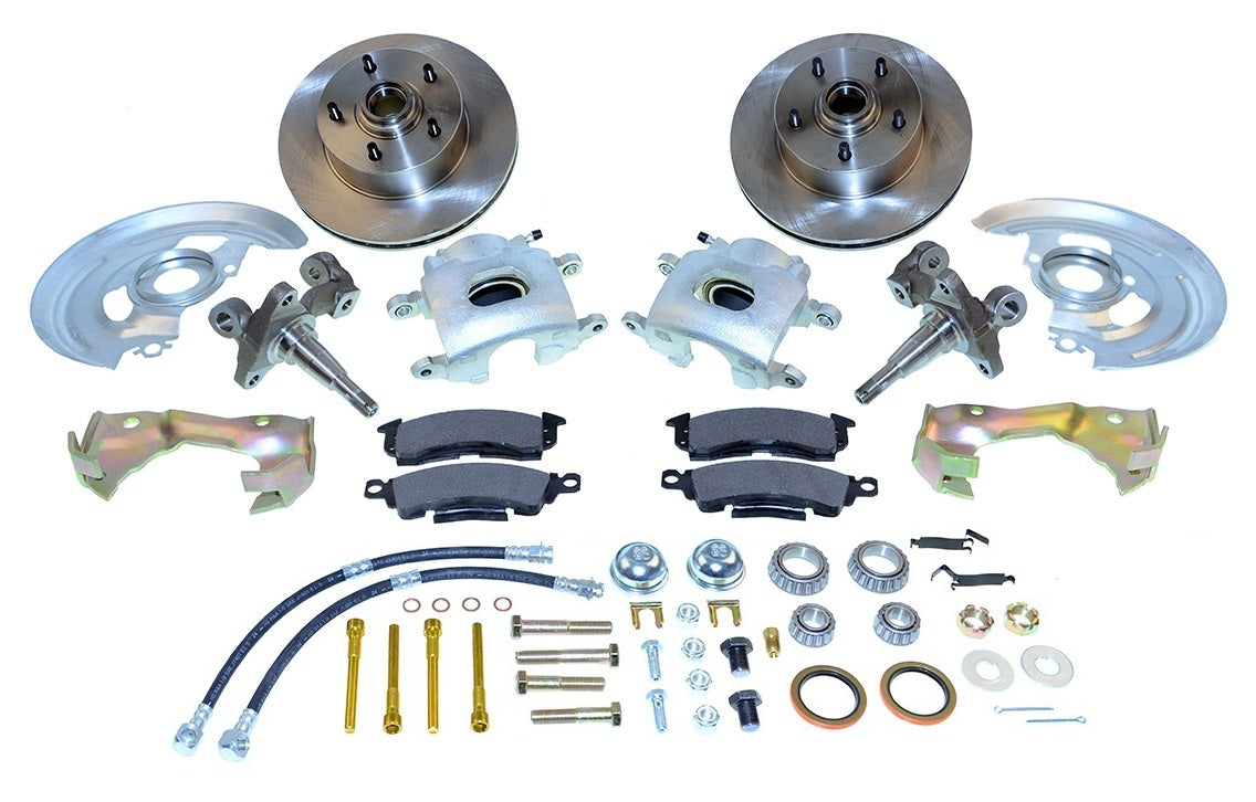 Front Drum to Disc Brake Conversion Kit W/Rotors. W123