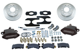 American Made Sport R1 Billet Aluminum Rear Drum to Disc Conversion Brake Kit W/Rotors. Black W125-26BK