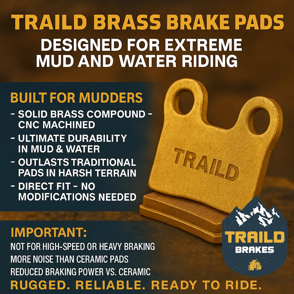 Honda Pioneer 1000/1000-5/1000-6 2016-2026 Brass Brake Pad Set Traild
