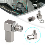 90 Degree Check Engine Light Eliminator O2 Sensor Adapter with Mini CAT Fix P0420 Error Code Euro 5 standard