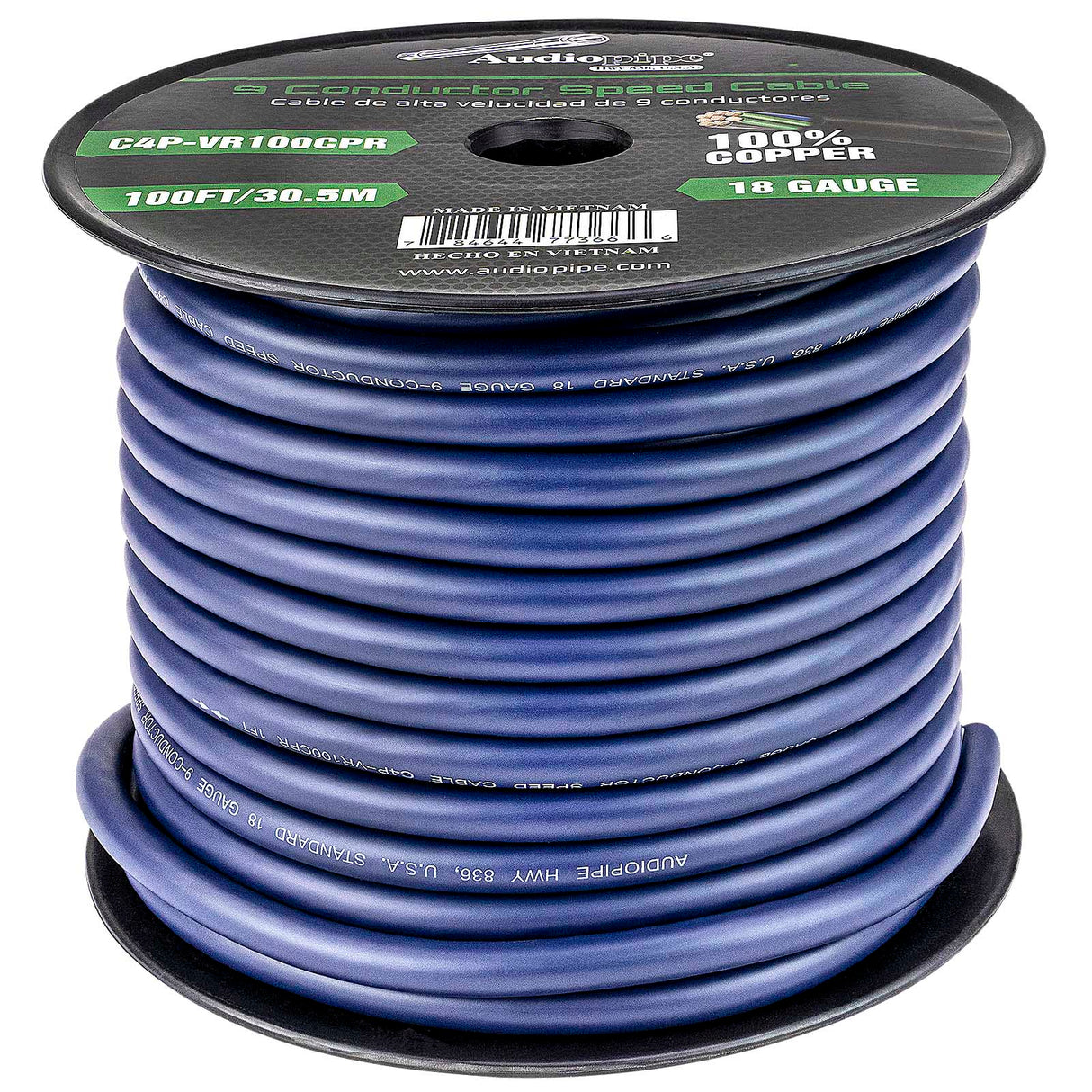 9 Conductor Speed Cable (C4P-VR100CPR) Audiopipe
