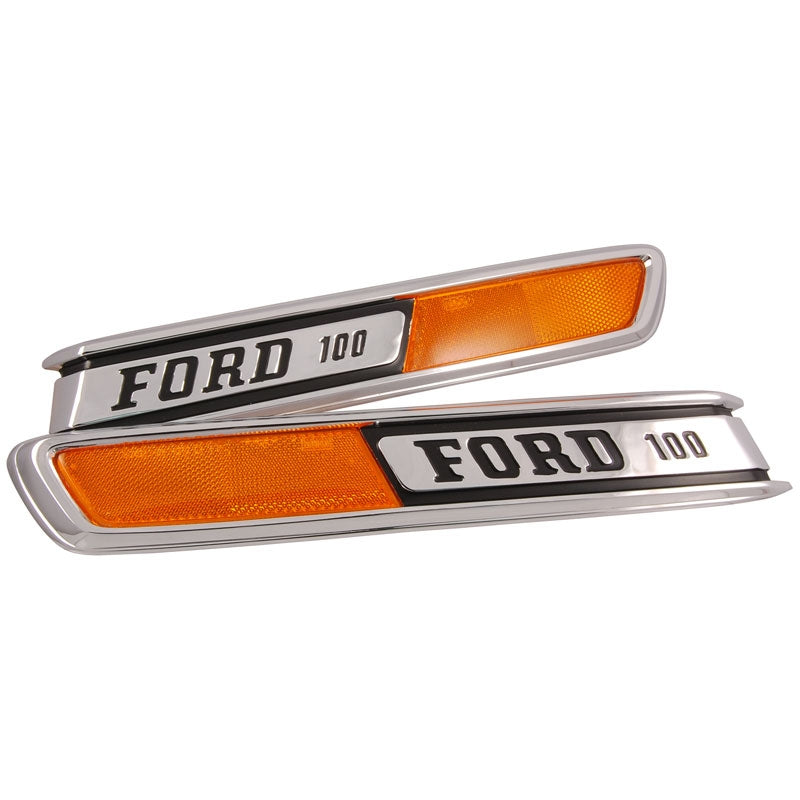 Hood Side Emblems - 1968-1972 Ford F-Series Dennis Carpenter