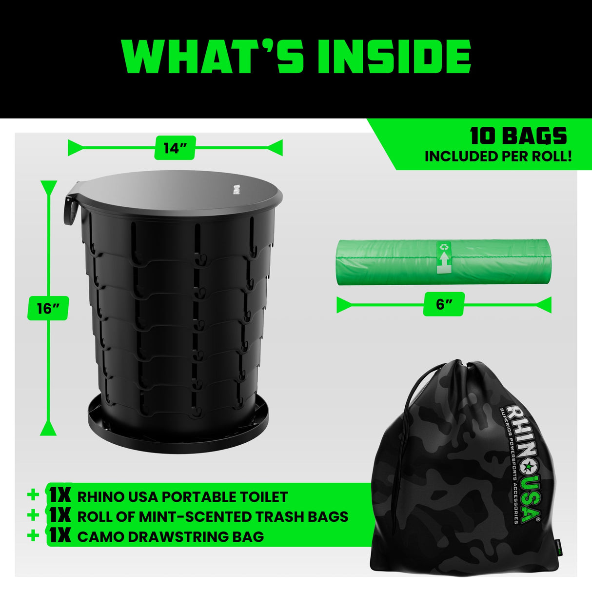 XL Portable Camping Toilet