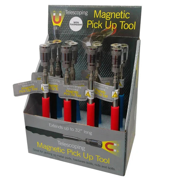 Telescoping Magnetic Pick Up Tool with Flashlight TekShack