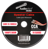 1000FT 16AWG Speaker Cable (CABV-16-1000CLR) Audiopipe