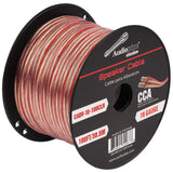 100FT 16AWG Speaker Cable (CABV-16-100CLR) Audiopipe