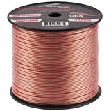 1000FT 18AWG Speaker Cable (CABV-18-1000CLR) Audiopipe