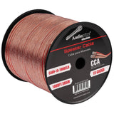 1000FT 18AWG Speaker Cable (CABV-18-1000CLR) Audiopipe