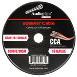 1000FT 18AWG Speaker Cable (CABV-18-1000CLR) Audiopipe