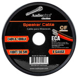 100FT 8AWG Speaker Cable (CABV-8-100 BLK) Audiopipe