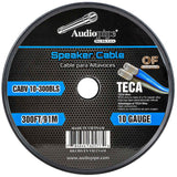 300FT 10AWG Speaker Cable (CABV-10-300-BLS) Audiopipe
