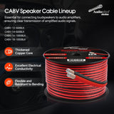 500FT 14AWG Speaker Cable (CABV-14-500BLK) Audiopipe
