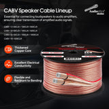 50FT 14AWG Speaker Cable (CABV-14-50CLR) Audiopipe