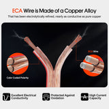 1000FT 18AWG Speaker Cable (CABV-18-1000CLR) Audiopipe