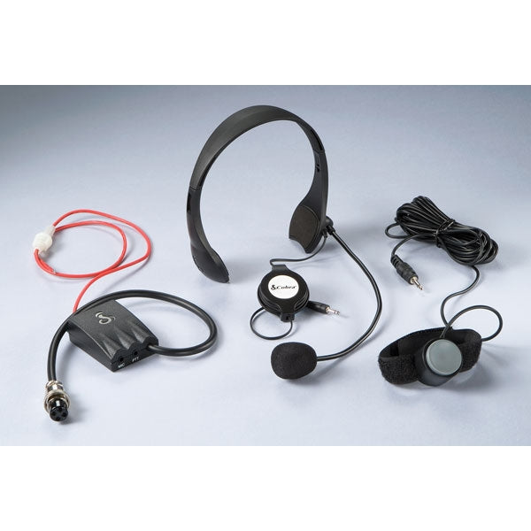Cobra CAMS4 – CB Mic Headset w/ Remote PTT Cobra