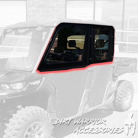 CANAM DEFENDER 4-SEAT Cab Enclosure "THE VAULT" Upper Side Doors & Panels (patent pending)