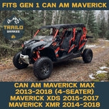 Can-Am Maverick MAX/XDS/XMR 2013-2018 Front & Rear Ceramic Brake Pad Set Traild