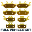 Can-Am Maverick MAX/XDS/XMR 2013-2018 Brass Brake Pad Set Traild