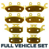 Can-Am Maverick MAX/XDS/XMR 2013-2018 Brass Brake Pad Set Traild