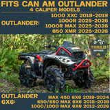 Can-Am Outlander 1000/850/650/450 6x6 2015-2026 Ridge Rider Disc Brake Rotor Kit Traild