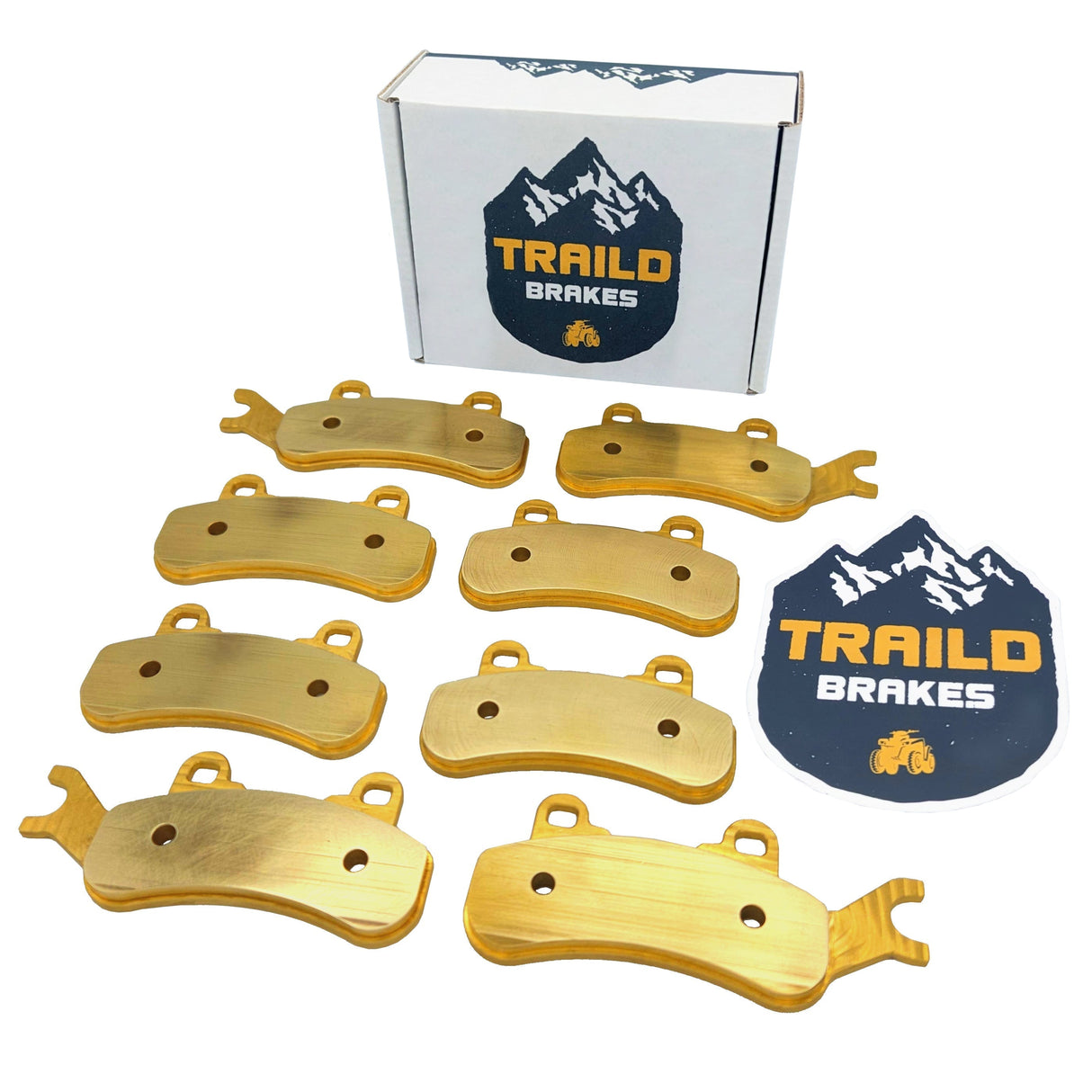 Can-Am Defender MAX HD7 HD8 HD9 HD10 HD11 6x6 & PRO 2017-2026 Front & Rear Brass Brake Pad Set Traild