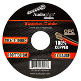 100FT 12AWG Speaker Cable (CBLV-12-100RBC) Audiopipe