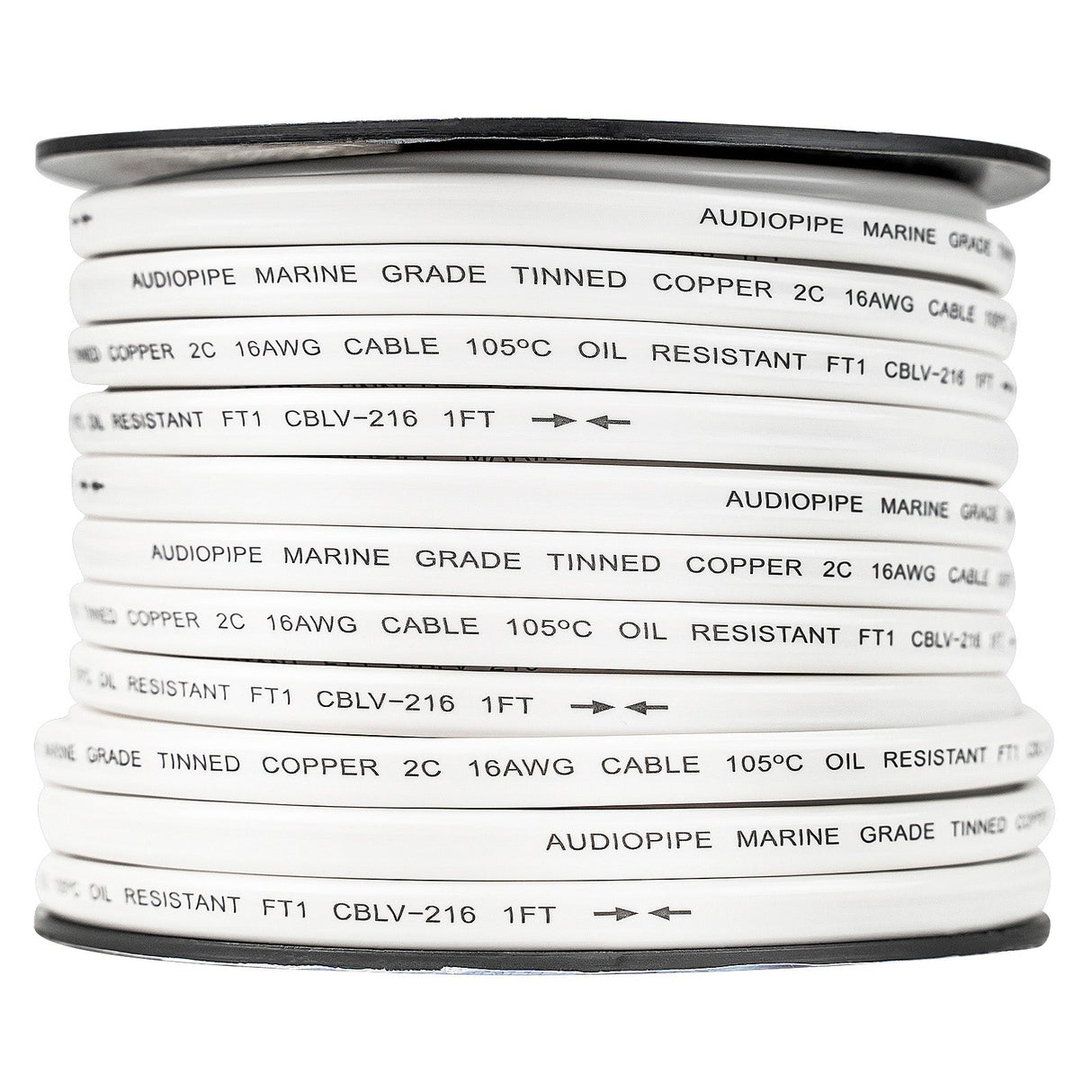 100FT 16AWG Speaker Cable with PVC Jacket (CBLV-216-100TCC) Audiopipe