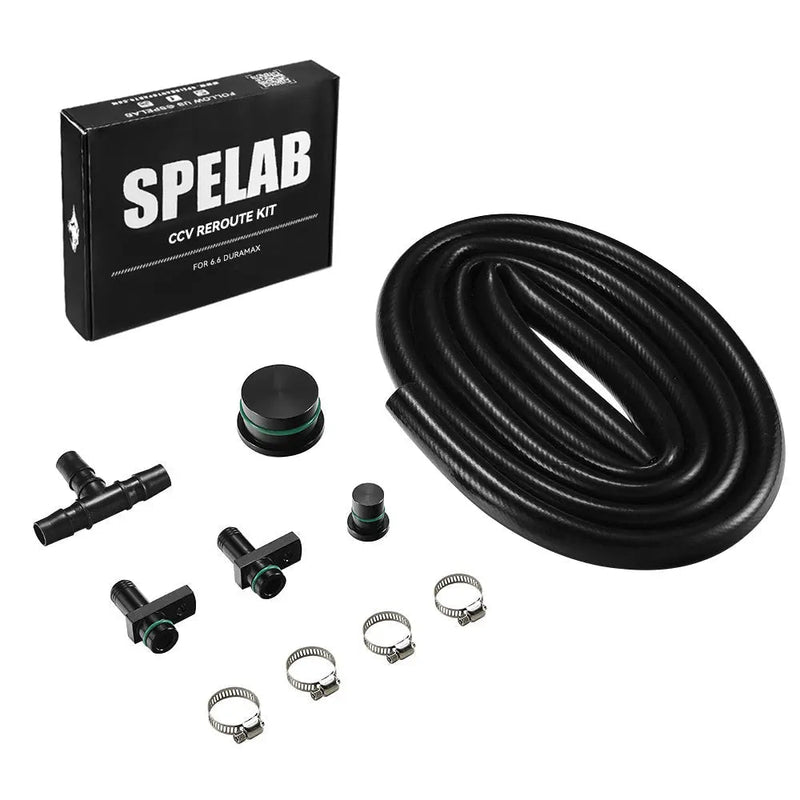 2004-2010 Chevy 6.6L LLY LBZ LMM Duramax CCV Reroute Engine Ventilation Kit | SPELAB SPELAB