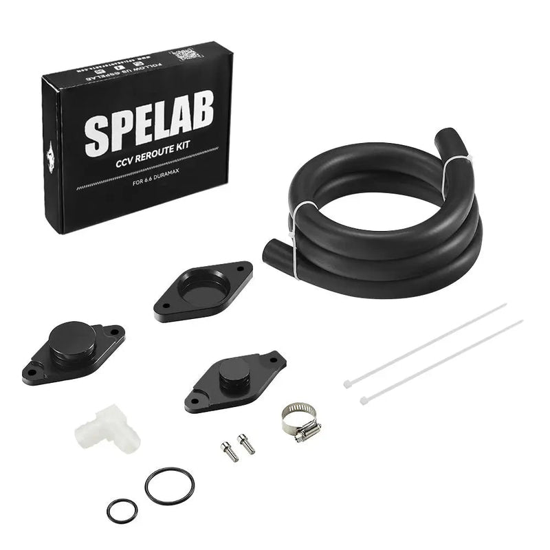 2011-2016 Chevy GMC LML 6.6L Duramax CCV Reroute Engine Ventilation Kit | SPELAB SPELAB