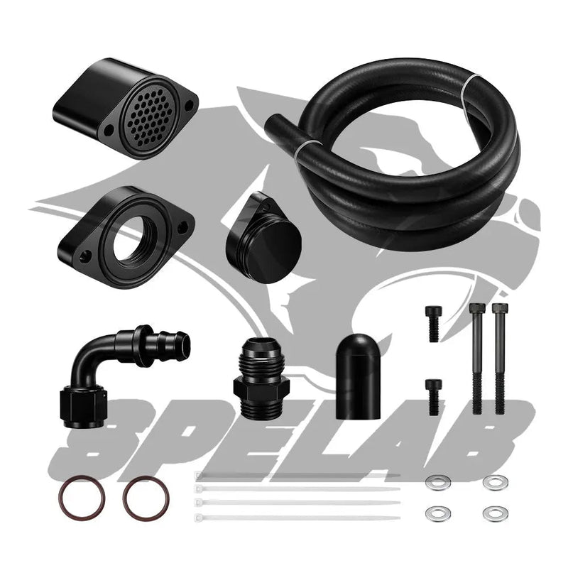 For 2011-2023 Ford 6.7L Powerstroke CCV Reroute Kit Engine Ventilation Kit | SPELAB SPELAB