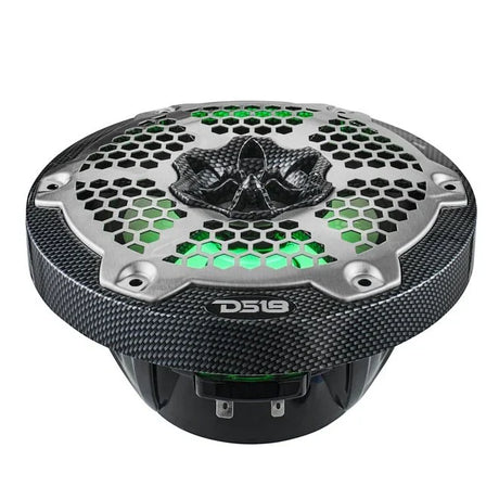 DS18 CF-65M 6.5" 2-Way 100W RMS LED RGB Coaxial Marine Speakers (Pair)