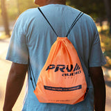 PRV Orange Drawstring Bag Lightweight Gym Beach Carry-All