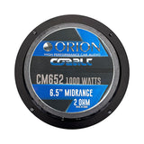 CM652 - 6.5 Inch 2 Ohm Midrange Speaker 250 Watts RMS ORION CM652 - 6.5 Inch 2 Ohm Midrange Speaker 250 Watts RMS CM652 - 6.5 Inch 2 Ohm Midrange Speaker 250 Watts RMS CM652 - 6.5 Inch 2 Ohm Midrange Speaker 250 Watts RMS CM652 - 6.5 Inch 2 Ohm Midrange Speaker 250 Watts RMS