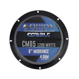 Orion CM85 8" 300W RMS Midrange Speakers (Pair) Orion