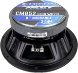 CM852 8 Inch 2 Ohm Midrange Speaker 300 Watts RMS Orion Car Audio CM852 8 Inch 2 Ohm Midrange Speaker 300 Watts RMS CM852 8 Inch 2 Ohm Midrange Speaker 300 Watts RMS CM852 8 Inch 2 Ohm Midrange Speaker 300 Watts RMS CM852 8 Inch 2 Ohm Midrange Speaker 300 Watts RMS