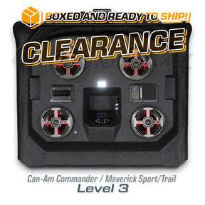 2021+ Can-Am Commander / 2019+ Maverick Sport / 2018+ Maverick Trail LEVEL 3 Stereo Top (2-Seat) Can-Am