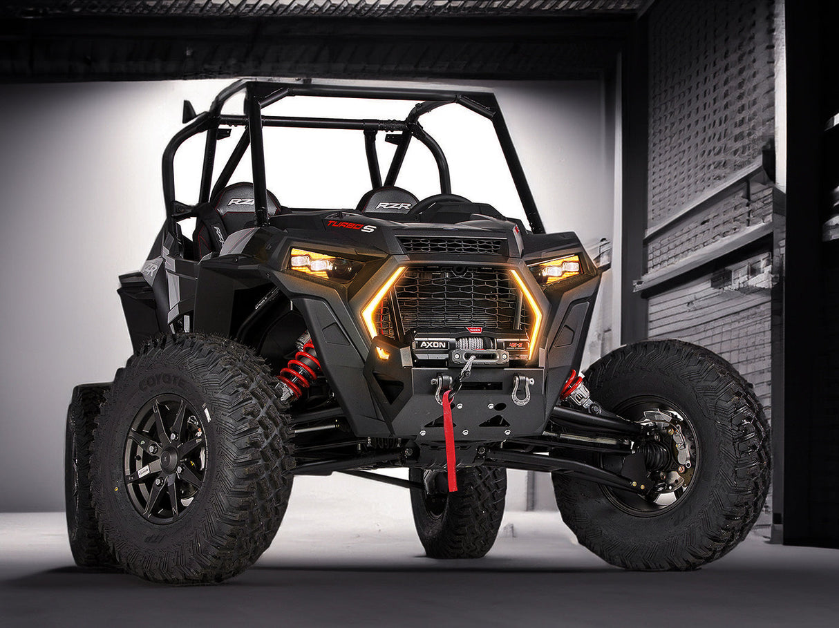 2018 - 2022 Polaris RZR Turbo S - COMBO: Replacement Headlights + Fangs