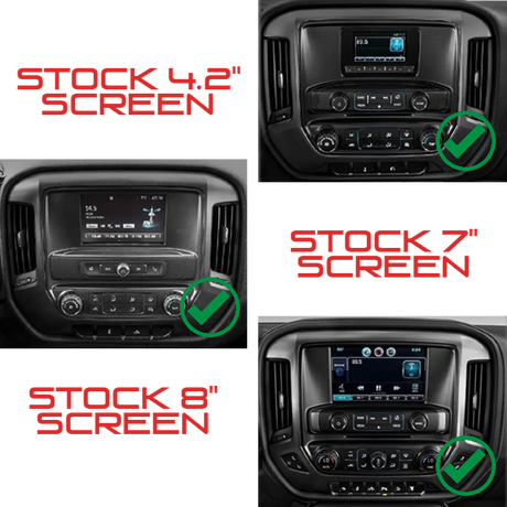 GMC Sierra 2014-2018 14.4" Workshop 12 Tesla-Style Screen Workshop 12
